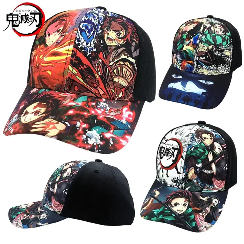 Demon Slayer Baseball Cap: Adjustable Anime Hip Hop Hat