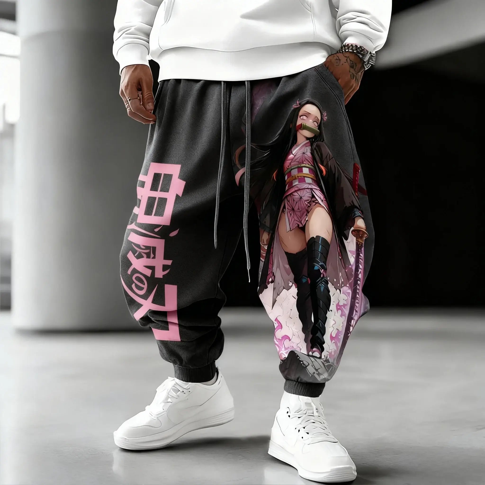 Demon Slayer Cotton Pants: Nezuko Kamado 2025 Winter Streetwear