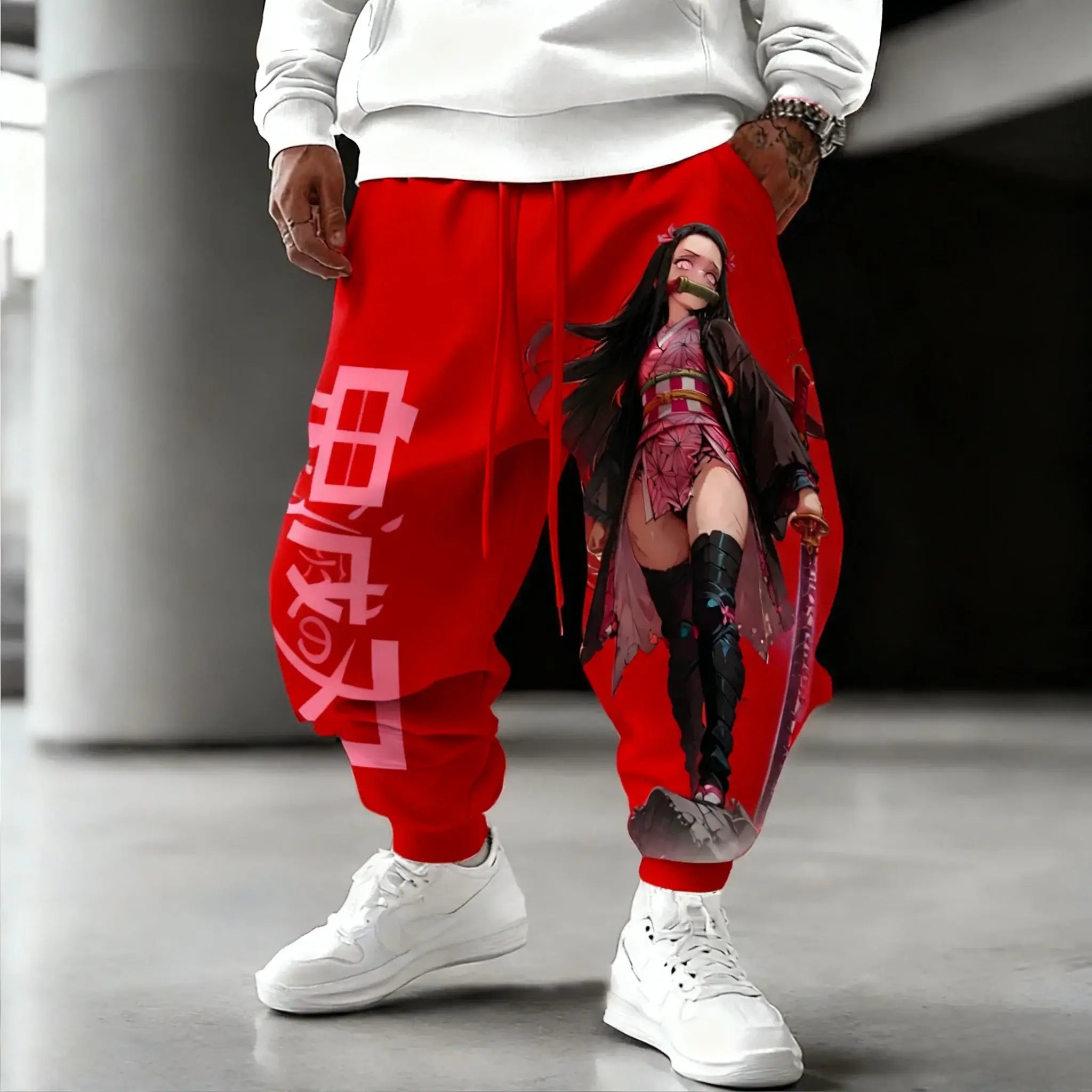 Demon Slayer Cotton Pants: Nezuko Kamado 2025 Winter Streetwear